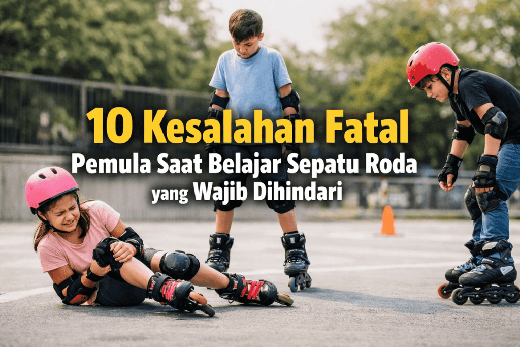 10 Kesalahan Fatal Pemula Saat Belajar Sepatu Roda yang Wajib Dihindari