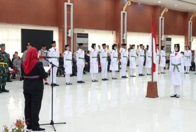 37 Anggota Paskibraka Upacara HUT RI Dikukuhkan