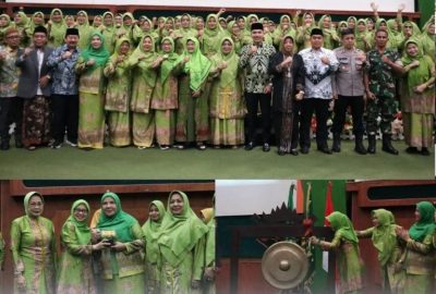 Eva Dwiana Bertandang pada Malam Pengukuhan PWNU