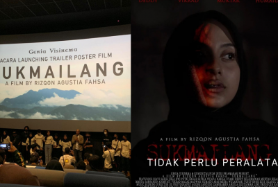 Penonton Antusias Ikuti Pemutaran Trailer Film Sukmailang