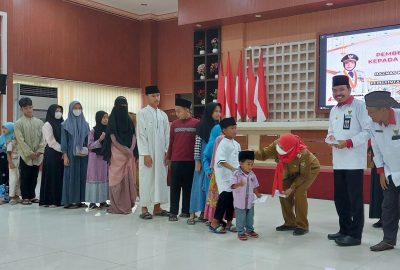 Baznas Beri Santunan 500 Anak Yatim di Bandar Lampung