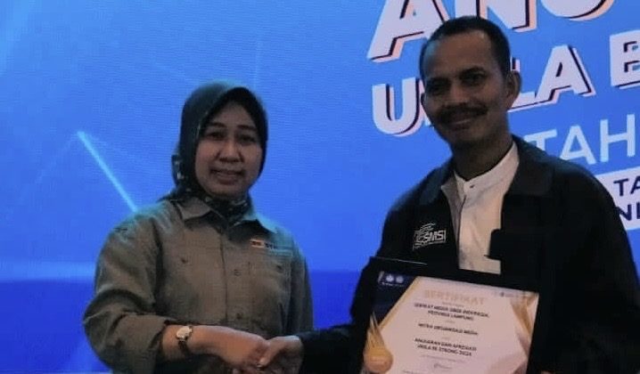 SMSI Lampung Raih Anugerah dari Rektor Unila