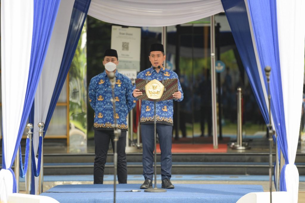 Anindito Aditomo Bacakan Pidato Menpora pada Upacara Peringatan ke-94 Hari Sumpah Pemuda