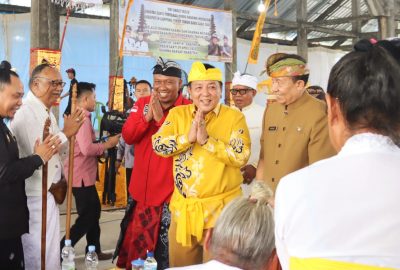 Arinal Djunaidi Hadiri Acara Dharma Santi Nyepi di GSG Hindu Center Desa Mulyosari