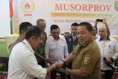 Arinal Djunaidi Terpilih Jadi Ketua Umum KONI Lampung Masa Bakti 2023-2027