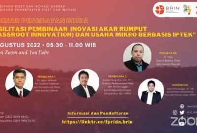 BRIDA Dapat Dampingi Para Inovator Akar Rumput dan UKM