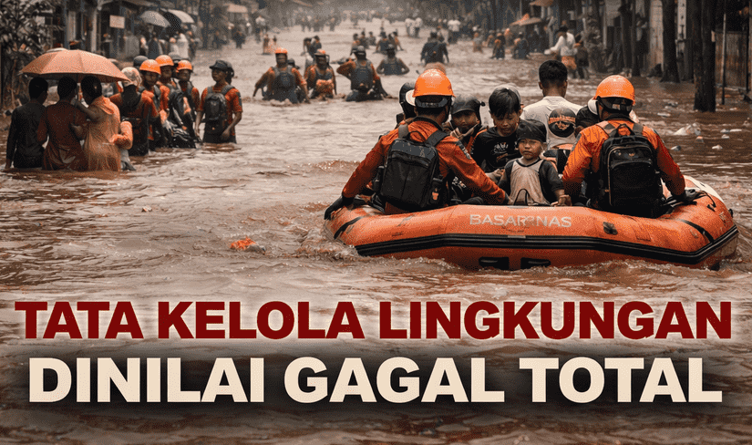 Banjir Tak Kunjung Usai, WALHI Nilai Tata Kelola Lingkungan Bandar Lampung Gagal Total