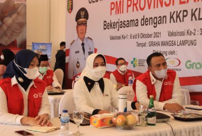Ketua PMI Lampung Tutup Gebyar Vaksinasi Covid-19 Tahap Pertama