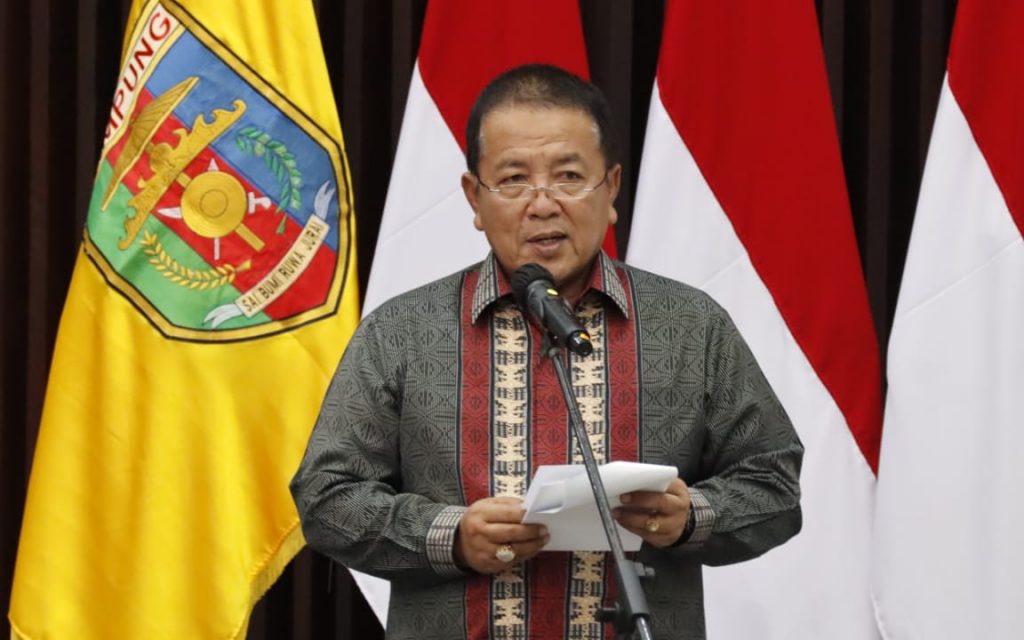 Gubernur Arinal Laporkan Perkembangan Pencegahan dan Penanganan COVID-19