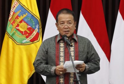 Gubernur Arinal  Laporkan  Perkembangan Pencegahan dan Penanganan  COVID-19