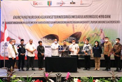 Gubernur Arinal Luncurkan Kredit Usaha Rakyat dan Asuransi Terintegrasi Lewat Aplikasi e-KPB