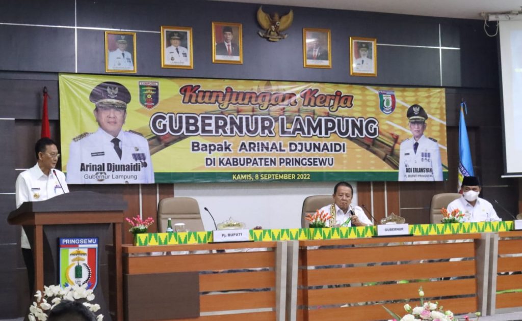 Gubernur Berikan Pengarahan kepada Pimpinan Perangkat Daerah, DPRD, Camat, dan Kepala Pekon se-Kabupaten Pringsewu
