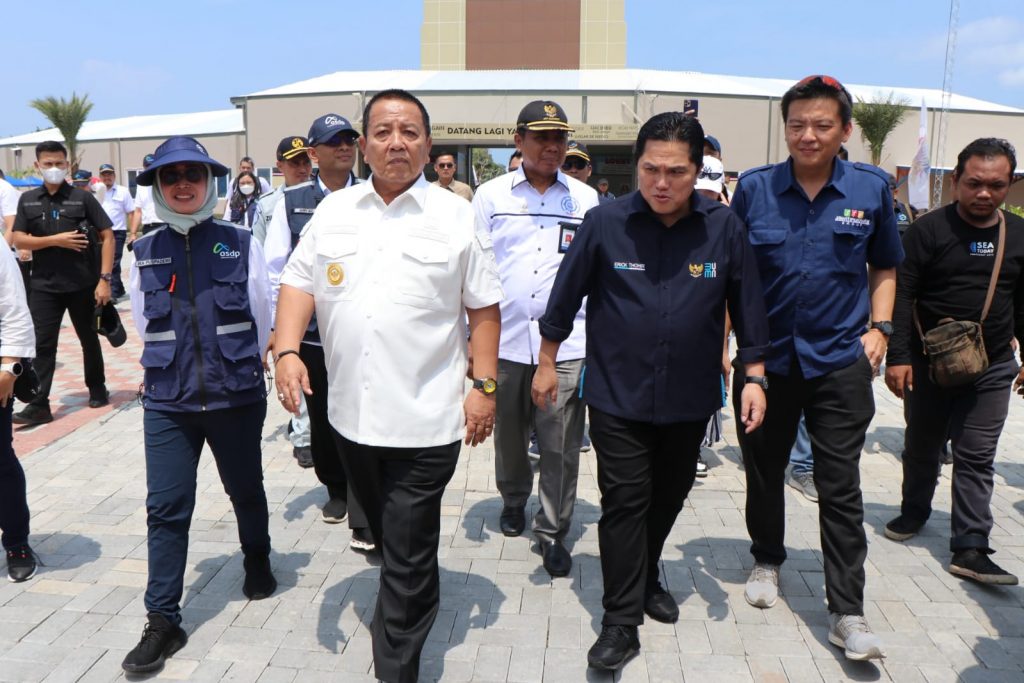 Gubernur Lampung Bersama Menteri BUMN Tinjau Wahana Wisata Krakatau Park