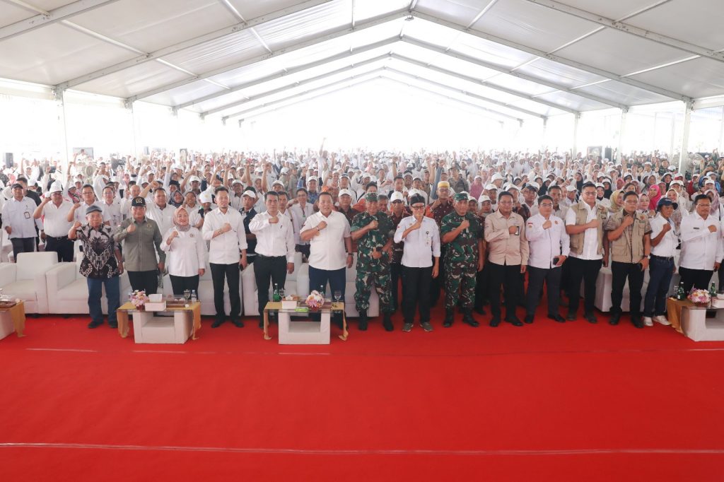 Gubernur Lampung Dampingi Menteri Pertanian Jumpa dengan Penyuluh Pertanian, Petani, dan Babinsa