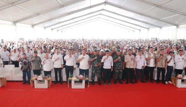 Gubernur Lampung Dampingi Menteri Pertanian Jumpa dengan Penyuluh Pertanian, Petani, dan Babinsa