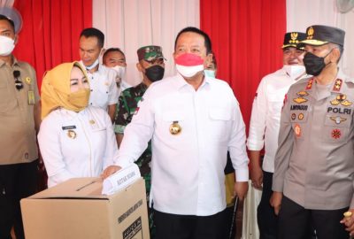 Gubernur Tinjau Pemilihan 82 Kepala Kampung Serentak di Lampung Tengah