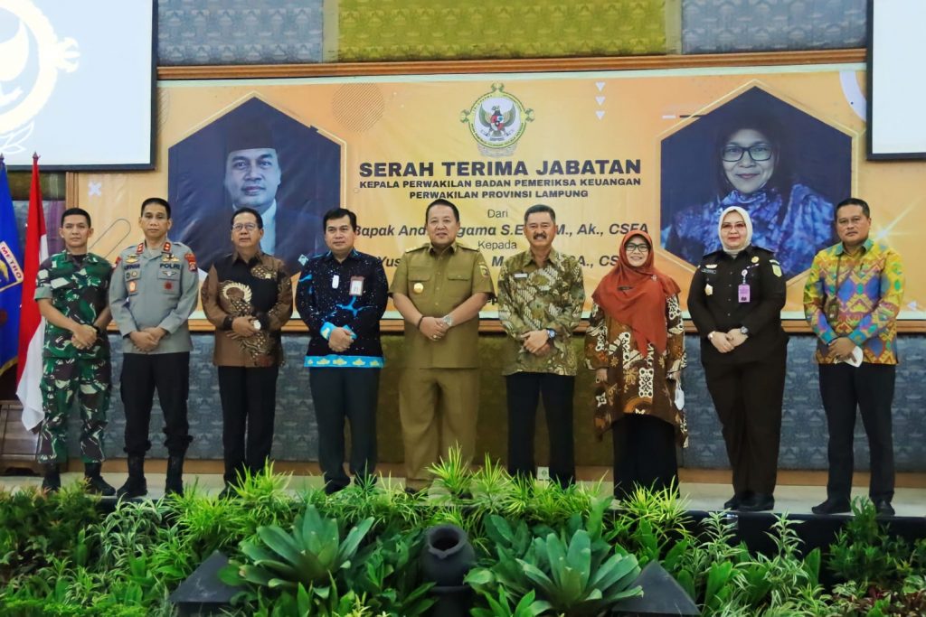 Gubuenur Arinal Djunaidi Hadiri Acara Serah Terima Jabatan Kepala Perwakilan BPK Provinsi Lampung