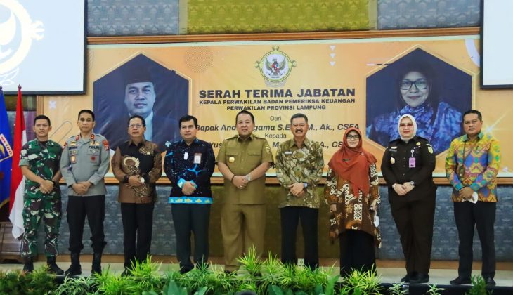 Gubuenur Arinal Djunaidi Hadiri Acara Serah Terima Jabatan Kepala Perwakilan BPK Provinsi Lampung