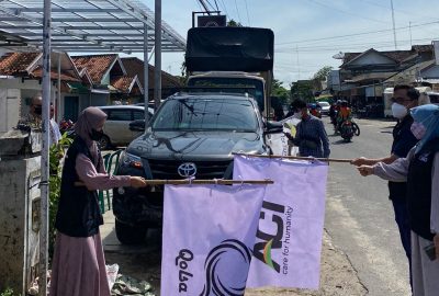 Dari Metro, Truk Kemanusiaan Membawa Bantuan untuk Korban Erupsi Semeru