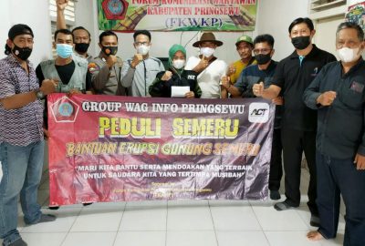FKWKP dan WAG Info Pringsewu Salurkan Bantuan Peduli Korban Semeru Melalui ACT Lampung