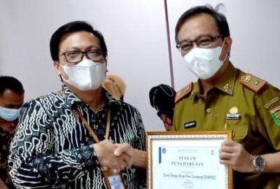 Dinasnaker Provinsi Lampung Raih Penghargaan Satker Terbaik