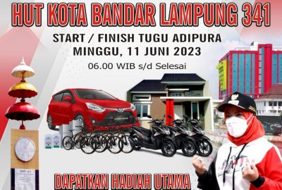 Puncak HUT Bandar Lampung, Pemkot Gelar Jalan Sehat Berhadiah Rumah