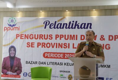 Kepala Bappeda Wakili Gubernur Hadiri Pelantikan Pengurus DPC dan DPD PPUMI Lampung