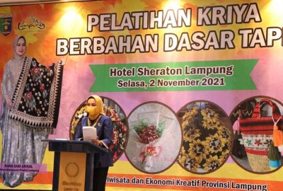 Ketua Dekranasda Buka Pelatihan Kriya Berbahan Dasar Tapis