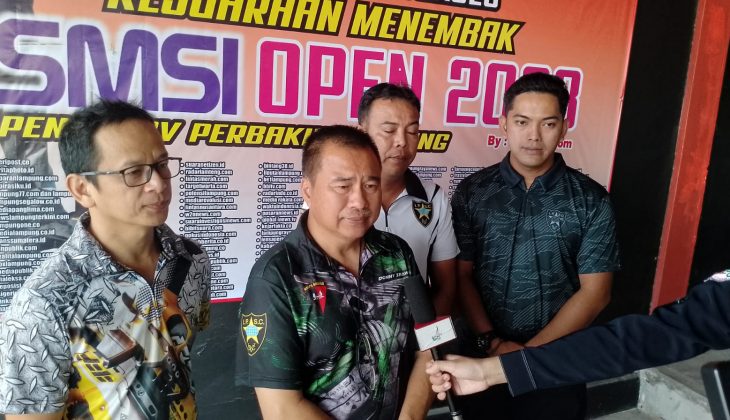 Ketua SMSI Lampung Resmi Buka Kejuaraan Menembak SMSI Open 2023
