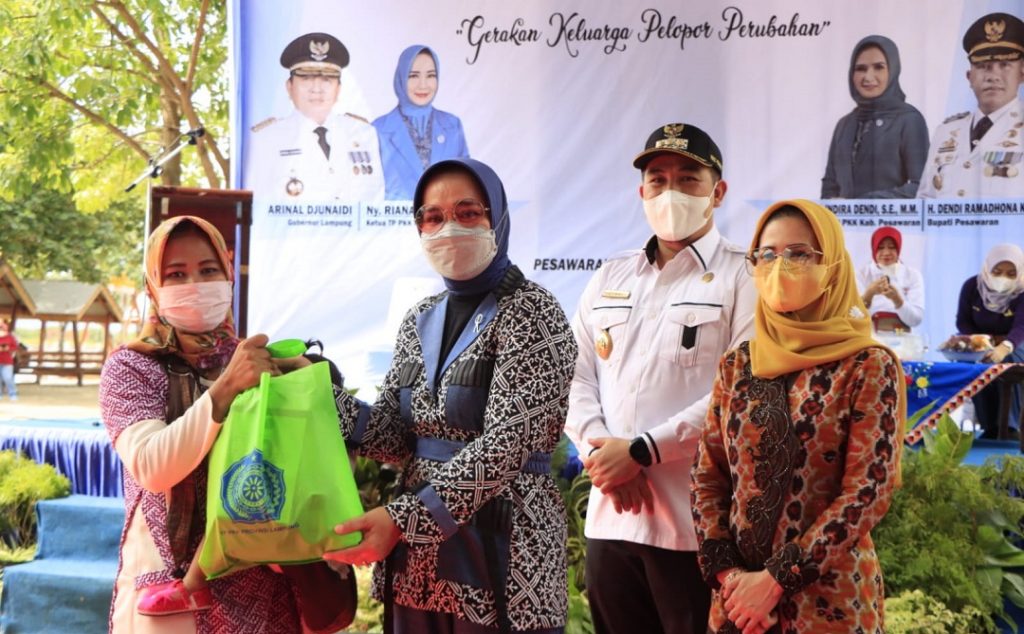 Kunjungan Kerja Ketua TP PKK Lampung di Kabupaten Pesawaran