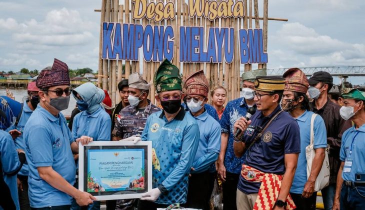 Menparekraf Berharap Desa Wisata Kampung Melayu Benua Melayu Laut Kalbar tetap Lestarikan Budaya
