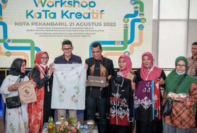Menparekraf Minta Kota Pekanbaru Tetapkan Subsektor Ekraf Unggulan Masuk Jaringan KaTa Kreatif