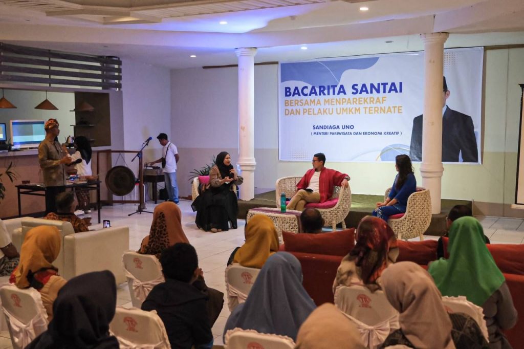 Menparekraf Minta Pelaku UMKM Ternate Fokus Garap Bisnis serta Tingkatkan Kapasitas Usaha