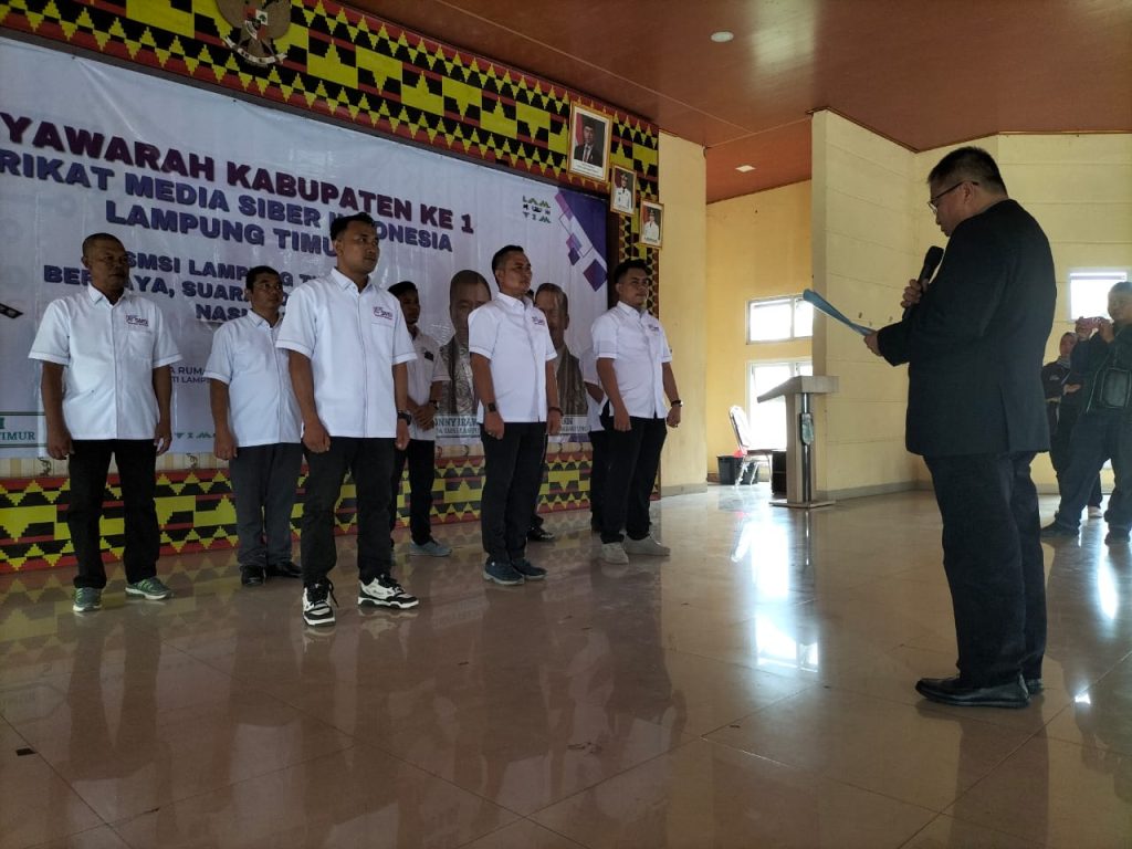 Muskab I SMSI Lampung Timur, Eko Terpilih Aklamasi sebagai Ketua Periode 2026–2029