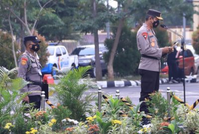 Kapolda Lampung Pimpin Apel Gelar Pasukan Operasi Ketupat Krakatau 2022