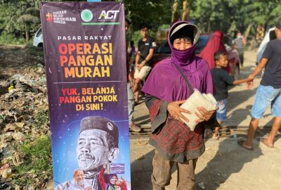 ACT Bandar Lampung Gelar Operasi Pangan Murah di TPA Bakung