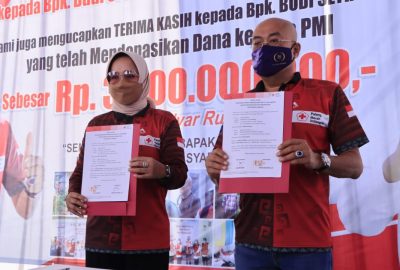 PMI Lampung Terima Donasi Kemanusiaan dari PT Asia Makmur