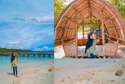 Lembutnya Pasir Putih nan Bersih di Pantai Mutun