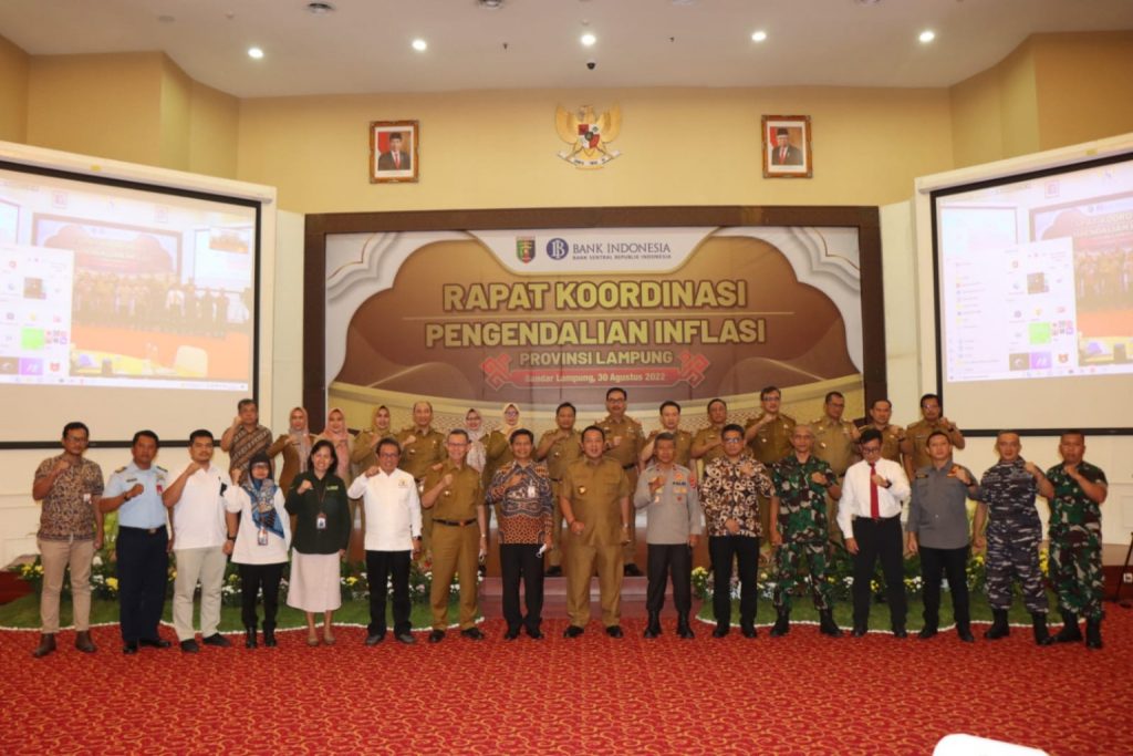 Pemprov Lampung Ikuti Rakor Penanganan Inflasi