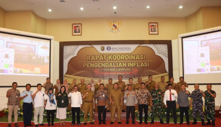 Pemprov Lampung Ikuti Rakor Penanganan Inflasi