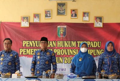Pemprov Lampung Laksanakan Penyuluhan Hukum Terpadu di Kota Metro