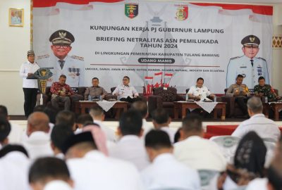 Pj Gubernur Samsudin Berikan Briefing di Tulang Bawang: Jaga Netralitas ASN Jelang Pilkada 2024