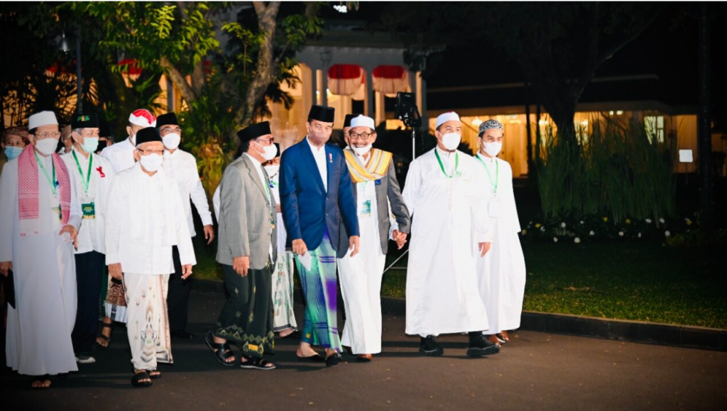 Presiden Jokowi Hadiri Acara Zikir dan Doa Kebangsaan di Halaman Istana Merdeka