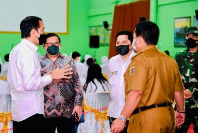 Presiden Sapa Peserta Vaksinasi di Lampung
