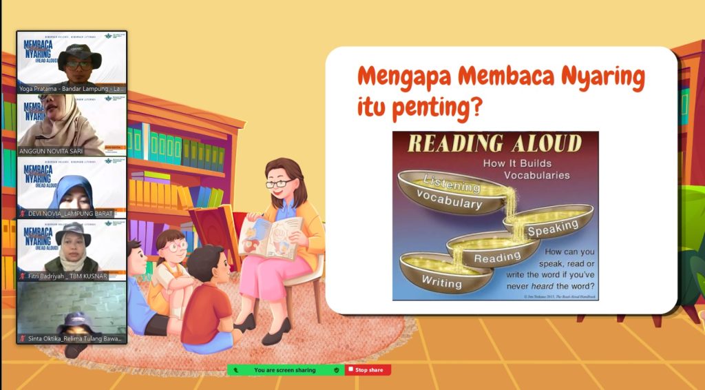 Relima Lampung Ajak Masyarakat Aktif Membaca Nyaring, Tingkatkan Literasi Sejak Dini
