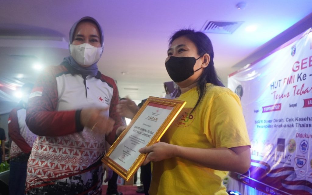 Riana Sari Arinal Buka Acara Puncak Gebyar HUT ke-77 PMI