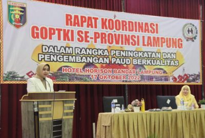 Riana Sari Arinal Buka Rapat Koordinasi GOPTKI