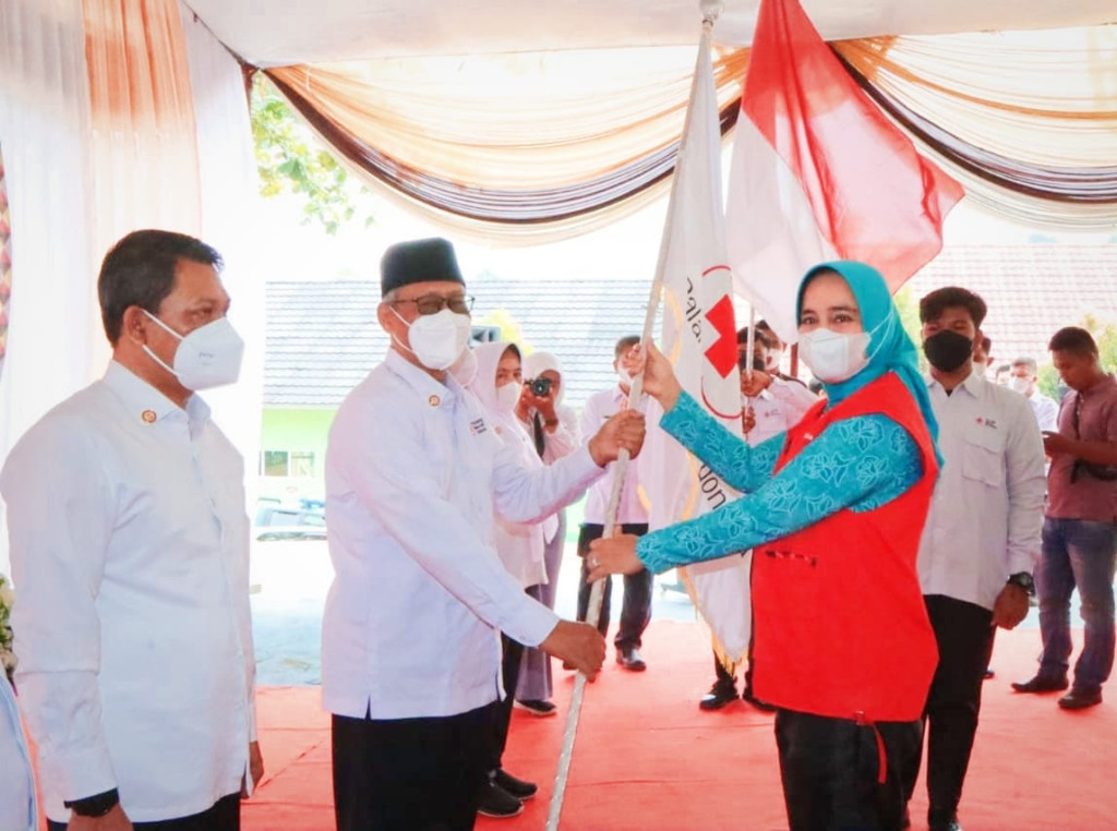 Riana Sari Arinal Lantik Pengurus PMI Kabupaten Tanggamus