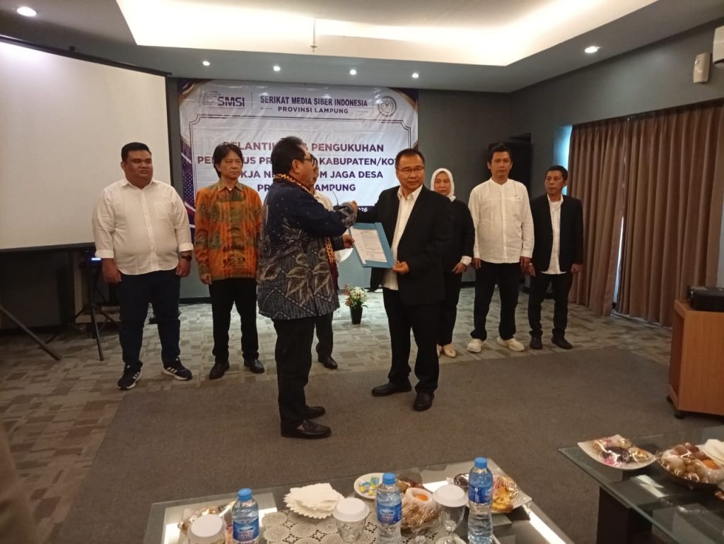 SMSI Bentuk Pokja Newsroom Jaga Desa Lampung untuk Kawal Dana Desa Bersama Kejaksaan