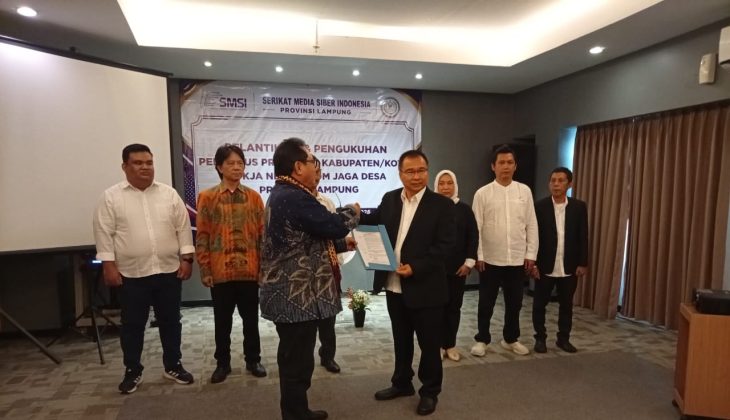 SMSI Bentuk Pokja Newsroom Jaga Desa Lampung untuk Kawal Dana Desa Bersama Kejaksaan